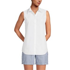 Lands End sleeveless no iron Blouse